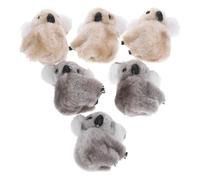 CHICAMPERA Accesorios Pelo de Koala de Felpa, 6 Horquillas Adorables y Suaves, Sujetan Bien el Cabello, Recomendadas para Niñas en Fiestas y Uso Diario