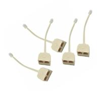 CHICAMPERA Adaptador Divisor Telefónico Rj11 de Plástico Beige 5 Piezas para Distribución de Línea y Transferencia de Llamada en Teléfonos Fijos