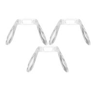 CHICAMPERA Almohadillas Nasales para Gafas 4 Piezas Almohadilla para Gafas de Plástico Transparente Antideslizante Tipo U Soporte en Forma de Herradura Repuesto para Protección de Nariz