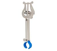 CHICAMPERA Atril Portátil para Partituras de Trompeta en Metal Plateado, Soporte Ajustable Compacto para Música de Marcha y Presentaciones, Accesorio Ligero y Resistente para Músicos