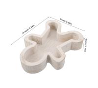 CHICAMPERA Bandeja de Madera para Servir Navidad Bandeja de Jengibre Festiva para Aperitivos Postres y Queso Decoración Navideña para Mesa Plato Multifuncional Resistente y Elegante