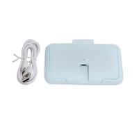 CHICAMPERA Calentador USB Portátil para Toallitas Húmedas de Ñiño Capacidad de 6600mah, Temperatura Constante y Diseño en Plástico Azul para Uso en Casa y Coche