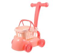 CHICAMPERA Carrito de Juguete para Carrito Simulador de Supermercado Color Rosa Juguete Educativo para rol y Desarrollo de Habilidades Sociales y Cognitivas