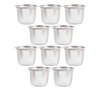 CHICAMPERA Coladores de Té de Acero Inoxidable 10 Piezas, Infusores de Hojas Sueltas Malla Fina, Diámetro 7.2 Cm X Altura 6 Cm, Filtro Reutilizable para Teteras y Café, Accesorios