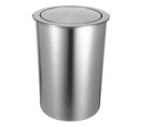 CHICAMPERA Conjunto de Cubo Basura de Acero Inoxidable con Tapa Diseño Embutido para Encimera de Cocina Ahorro de Espacio y Apariencia Ordenada Práctico y Duradero para Uso Diario