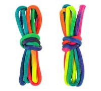 CHICAMPERA Cordones Redondos de Poliéster 1 Par Diseño Arcoíris Fáciles de Usar y Combinar de Cordones de Moda para Zapatos Ideales para Compras y Fiestas