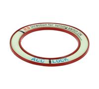 CHICAMPERA Cubierta Protectora de Botón de Encendido de Coche Rojo de Gel de Sílice Pegatina Luminosa para Interior de Automóvil y Accesorios para Mujer de Fácil Montaje