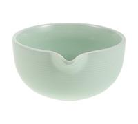 CHICAMPERA Cuenco de Cerámica para Matcha con Boquilla, Capacidad de 550 Ml, Boca Ancha y Fondo Profundo, Adecuado Preparación Profesional y Uso Diario del Té Verde