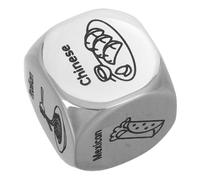 CHICAMPERA Dados De Decisión Dados De Actividad De Juego De Dados Portatil De Decisiones Dados De Decisión De Dados De Cita Romántica Plata Acero Inoxidable