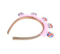 CHICAMPERA Diadema Lollipop Infantil Rosa con Diseño para Niñas Accesorio de Cabello para Fiestas de Cumpleaños y Disfraces Decoración para Niñas Pequeñas