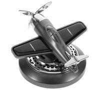 CHICAMPERA Difusor De Aromaterapia Solar Para Coche Ambientador Rotativo Forma De Avión Para Decoración De Interiores Fragancia Persistente Necesidad De Baterías