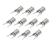 CHICAMPERA Diseño Simple y Fácil Cableado 10 Casquillos Portalámparas E10 de Cobre Montaje a Rosca para Bombillas Pequeñas para Laboratorios de Física