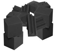 CHICAMPERA Espumas Acústicas y Trampas de Graves 16 Piezas en Formas de Cubo y Pirámide para Aislamiento Acústico en Ktv y Salas de Escucha Material Absorbente