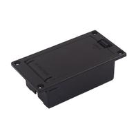 CHICAMPERA Estuche Portapilas de 9 V Negro Ukulele Conector Activo Eq08 sin Cable Interior y Montaje Plano de Plástico