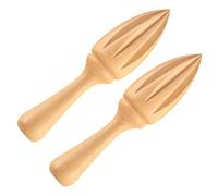 CHICAMPERA Exprimidor de Cítricos Manual de Haya 2 Piezas para Cocina y Hogar, Práctico Exprimidor de Limón Diseño Duradero y Fácil de Usar