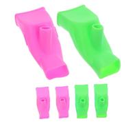 CHICAMPERA Extensor De Grifo Para Ñiño y Lavabo 6 Piezas Colores Rosa y Verde Tpr Seguro y Adaptable Accesorio Antisalpicaduras Para Baño y Fregadero Infantil