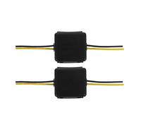 CHICAMPERA Filtro Reductor de Ruido Estéreo para Coche 12v, Paquete de 2 Piezas, Mejora Audio y Video Materiales Metal y Plástico