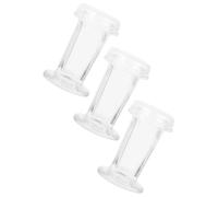 CHICAMPERA Frascos de Vidrio Tapa para Tinción de Laboratorio, 3 Piezas de 60 Ml, Capacidad para 5 Portaobjetos, Material Vidrio, Ideales para Necesidades Experimentales y Laboratorios