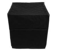 CHICAMPERA Funda Reutilizable para Máquina de Café Inteligente, Protector Antipolvo de Poliéster Grueso Color Negro Diseño a Cuadros, Tamaño 34x33x36 Cm, Cubierta para Electrodomésticos