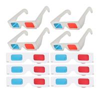 CHICAMPERA Gafas 3D para Ver Películas de Papel, Fáciles de Usar y Llevar, Pack de 10 Unidades para Videos y DVDs