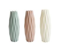 CHICAMPERA Jarrón de Flores Nórdico de 3 Piezas en Colores, Roto, Adorno para Centro de Mesa en Cocina y Oficina, Contenedor para Arreglos Modernos