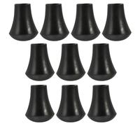 CHICAMPERA Juego de 10 Pies de Goma de Repuesto para Batería, Protectores Antideslizantes Fáciles de Instalar y Limpiar, Accesorios para Patas de Bombo Negro