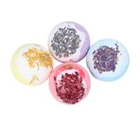 CHICAMPERA Juego de 4 bombas de baño con sal orgánica y aceites esenciales, hidratantes y suavizantes, para uso en spa y alojamiento