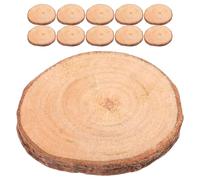 CHICAMPERA Juego de 40 Círculos de Madera para Decorar Bodas, Madera Natural Superficie Lisa, Fácil de Pintar, Adecuado para Manualidades y Decoración de Pared