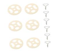 CHICAMPERA Juego De 6 Cubiertas de Asiento de Coche con Clips de Fijación de Metal y Plástico de Diseño de Flor de Ciruelo para Accesorios de Asiento Automotriz Fijaciones y Estéticas