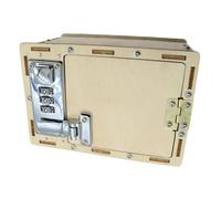 CHICAMPERA Juego de Caja de Madera Contraseña para Bricolaje Educativo, Caja Cuadrada Ensamblaje DIY y Acabado Fino Proceso de Aprendizaje