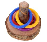 CHICAMPERA Juguete de Entrenamiento para Pájaros de Madera Resistente, Adecuado para Loros y Periquitos, Promueve Salud Física y Emocional en Juegos Diarios Color Aleatorio