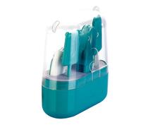 CHICAMPERA Kit Cortaúñas para Bebés Diseño Verde, Material Abs y Acero Inoxidable, Incluye Caja de Almacenamiento, Seguro para Evitar Lesiones Accidentales y Fácil de Transportar