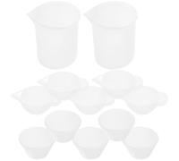 CHICAMPERA Kit de Vaso Mezclador de Resina Epoxi con Soporte y Palos de Silicona, Práctico y Fácil de Usar para Manualidades DIY y Trabajos Creativos Reutilizable