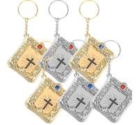 CHICAMPERA Llavero 6 Unidades Metálico Aleación Vintage, Colgante Hueco Mini , Accesorios para y Adultos, para Mochilas y Llaves de Coche