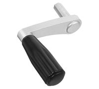 CHICAMPERA Manivela para Tendedero de Ropa, Mango Pequeño de Hierro Ajustable Plateado, Accesorio para Ventana de Remolque RV, Mecanismo de Palanca Polea y Rueda para Elevación