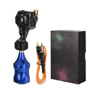 CHICAMPERA Máquina para Tatuar Profesional de Aleación de Zinc Cable de Conexión Azul, Diseño Portátil para Prolongada y Práctica en Casa
