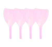 CHICAMPERA Mascarillas Protectoras para Peluquería 4piezas de Plástico Rosa, Escudo Práctico para Proteger el Rostro al Usar Laca en Casa Color Aleatorio