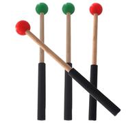 CHICAMPERA Mazos de Percusión para Marimba Diseño Cuidadoso, 2 Pares de Baquetas Mango Ergonómico, Accesorios para Instrumentos de Percusión en Conciertos y Estudio Varios estilos
