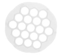 CHICAMPERA Molde Fácil de Limpiar para Hacer Pelmeni y Empanadillas de Plástico Blanco 19 Agujeros Adecuado para Cocina Casera Profesional