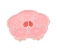 CHICAMPERA Moldes de para Bebés con Diseño de Animales Bandeja para y Comida Infantil para Congelar y Cocinar Color Rosa Múltiples Compartimentos con Tapa para Recetas de Comida