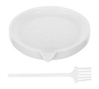 CHICAMPERA Molinillo Manual de Cerámica para Ajo y Frutas, Resistente al Desgaste, Fácil de Limpiar, Adecuado para Cocina en Casa, Color Blanco Minimalista