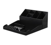 CHICAMPERA Organizador de Herramientas Color Negro para Cortar el Cabello Caja de Almacenamiento Ligera de Abs en Peluquería para Tijeras y Peines