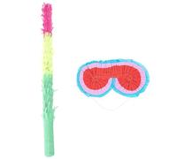 CHICAMPERA Palitos para Piñata de Papel Multicolor y Gafas para Piñata Juego de 2 Piezas Livianos y Resistentes Ideales para Fiestas Infantiles Cumpleaños y Celebraciones