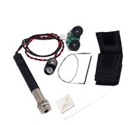 CHICAMPERA Pastilla Piezoeléctrica de Guitarra Acústica con Jack Endpin Control Volumen y Tono Integrado Preamplificador para Equipos Musicales Instalación Sencilla y Discreta Compatible con
