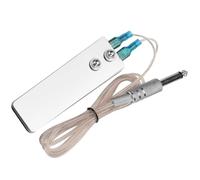 CHICAMPERA Pedal para Tatuajes Rectangular 1.4 M de Silicona de Color Claro Acero Inoxidable, Accesorio para Máquina de Tatuar, Suministro de Pedal Compatible, Interruptor Seguro y Compacto