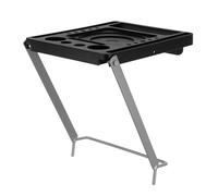CHICAMPERA Plataforma Portavasos para Escalera de Mano Plegable Antideslizante de Plástico y Hierro, Estante Auxiliar Resistente para Reparaciones y Limpieza Hogar