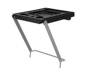 CHICAMPERA Plataforma Portavasos para Escalera de Mano Plegable Antideslizante de Plástico y Hierro, Estante Auxiliar Resistente para Reparaciones y Limpieza Hogar