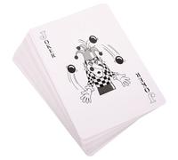 CHICAMPERA Póker de Gran Tamaño para Juegos de Mesa y Viajes, Fácil de Transportar Efecto Decorativo, 1 Set de Papel Resistente