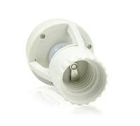 CHICAMPERA Portalámparas E27 Sensor Infrarrojo para Encendido Automático de Bombilla, Material PC Pbt y Cobre, Detección 360 Grados, Adecuado para Pasillos y Exteriores