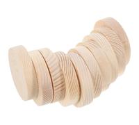 CHICAMPERA Posavasos Hechos a Mano Ideales para Adornos Navideños Superficie Lisa y Segura 10 Rodajas de Madera Natural Beige para Manualidades